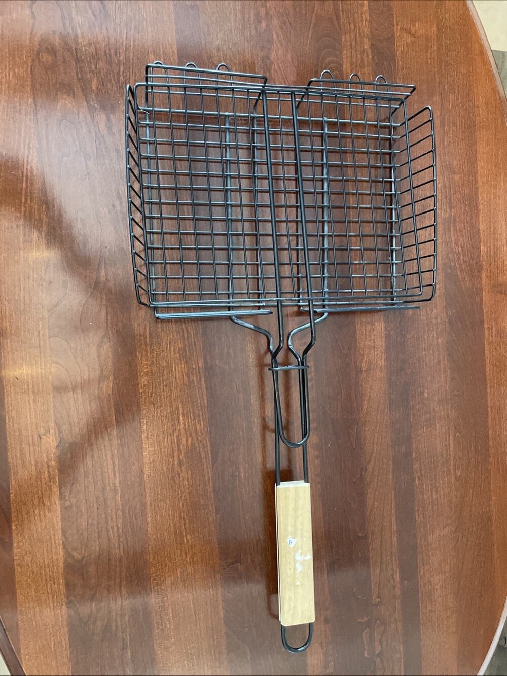 Barbecue Basket Wooden Handel 9 x 13